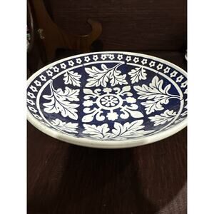 Williams Sonoma Blue & White Made in Portugal Serving Bowl Platter (560)